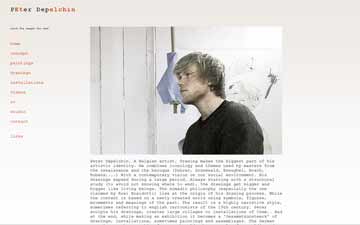 Website built for Peter Depelchin Belgium. Websites Dutch Delta Design.