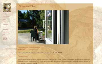 Website built for Lounas ja Leipä - a lunchroom in Kangasniemi, Finland. Websites Dutch Delta Design.